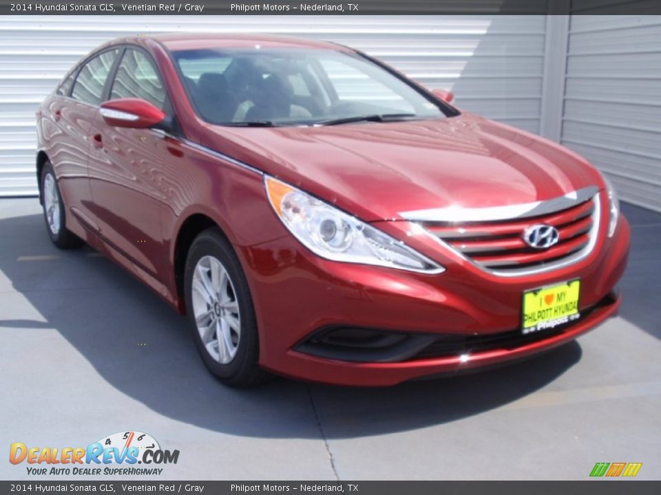 2014 Hyundai Sonata GLS Venetian Red / Gray Photo #1
