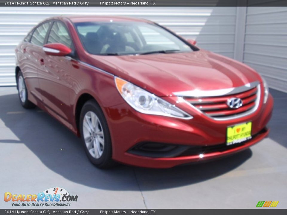 2014 Hyundai Sonata GLS Venetian Red / Gray Photo #2