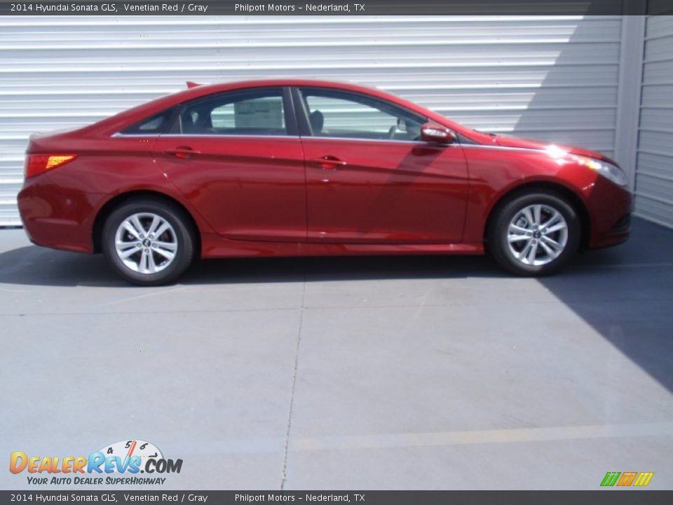 2014 Hyundai Sonata GLS Venetian Red / Gray Photo #3