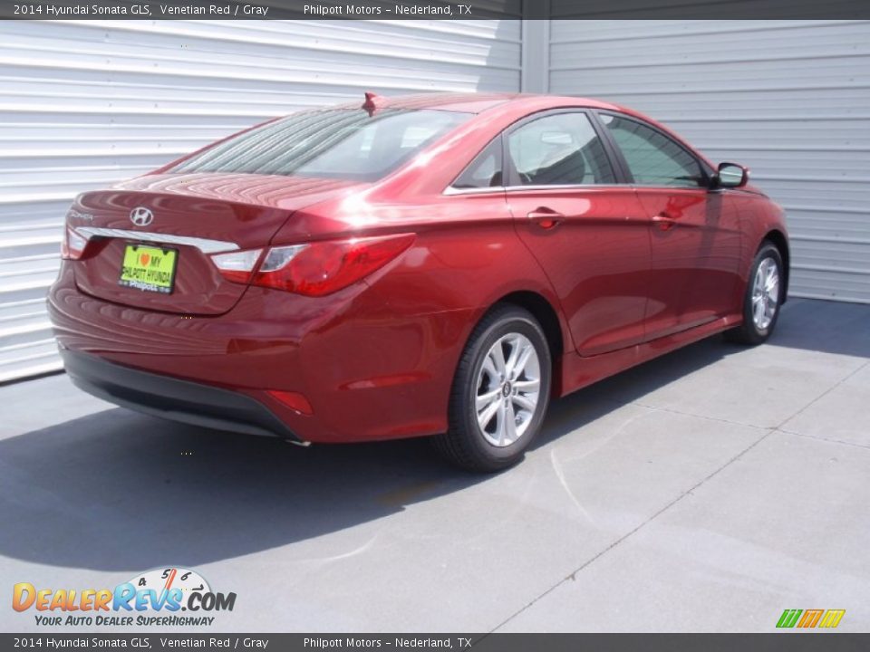 2014 Hyundai Sonata GLS Venetian Red / Gray Photo #4