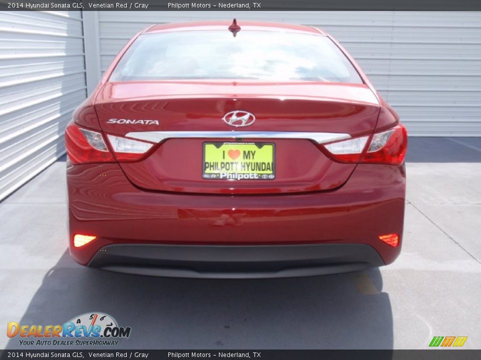 2014 Hyundai Sonata GLS Venetian Red / Gray Photo #5