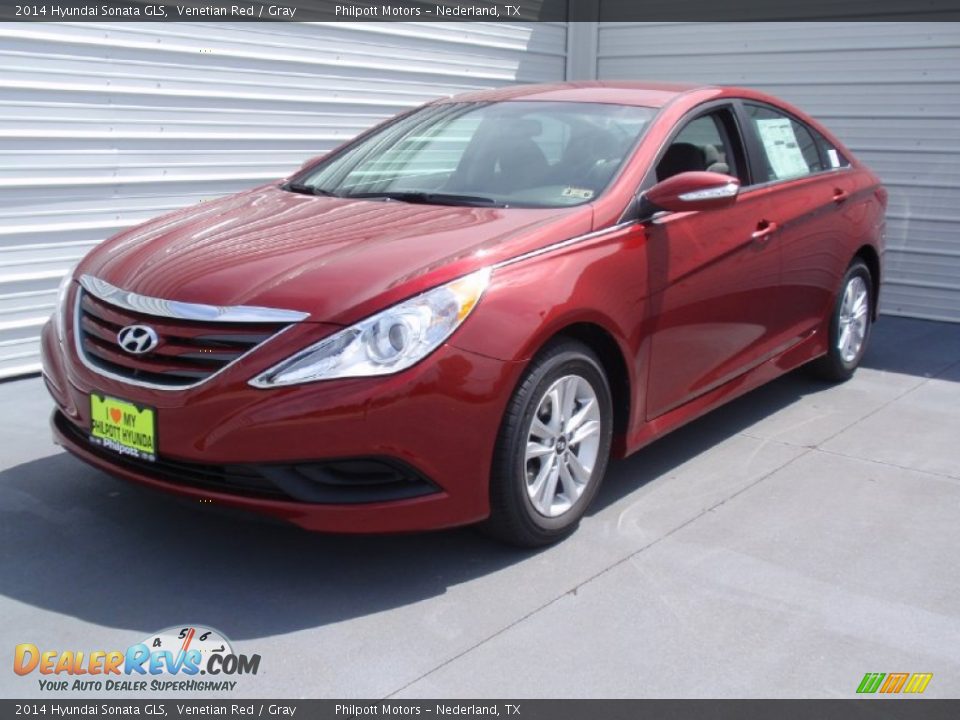2014 Hyundai Sonata GLS Venetian Red / Gray Photo #7