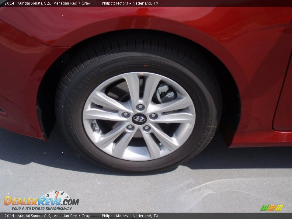 2014 Hyundai Sonata GLS Venetian Red / Gray Photo #11