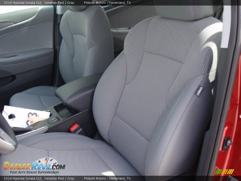 2014 Hyundai Sonata GLS Venetian Red / Gray Photo #24