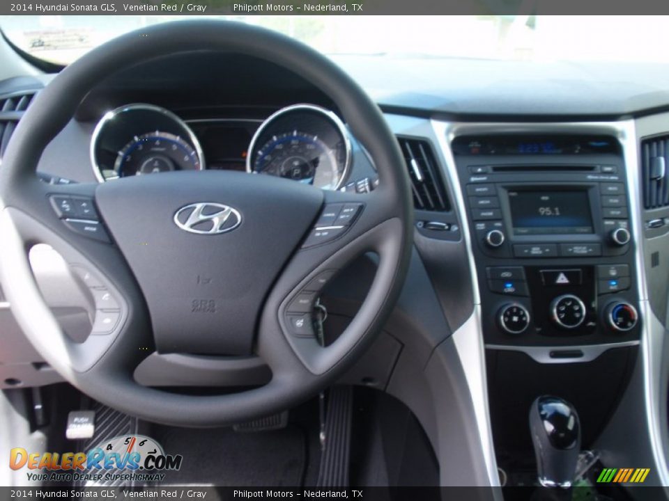 2014 Hyundai Sonata GLS Venetian Red / Gray Photo #26