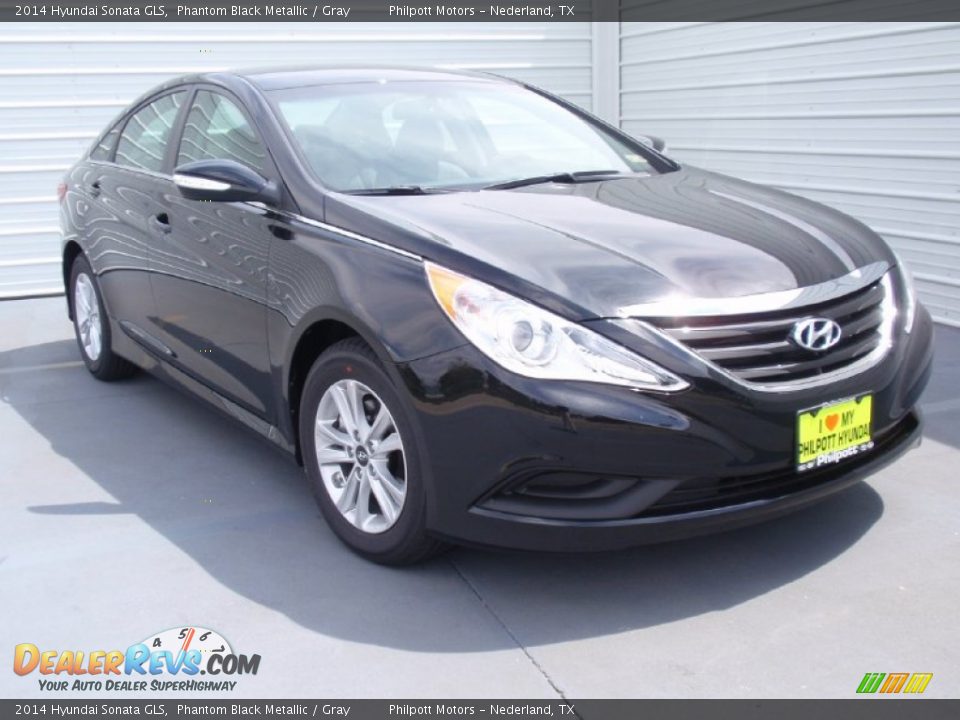 2014 Hyundai Sonata GLS Phantom Black Metallic / Gray Photo #1