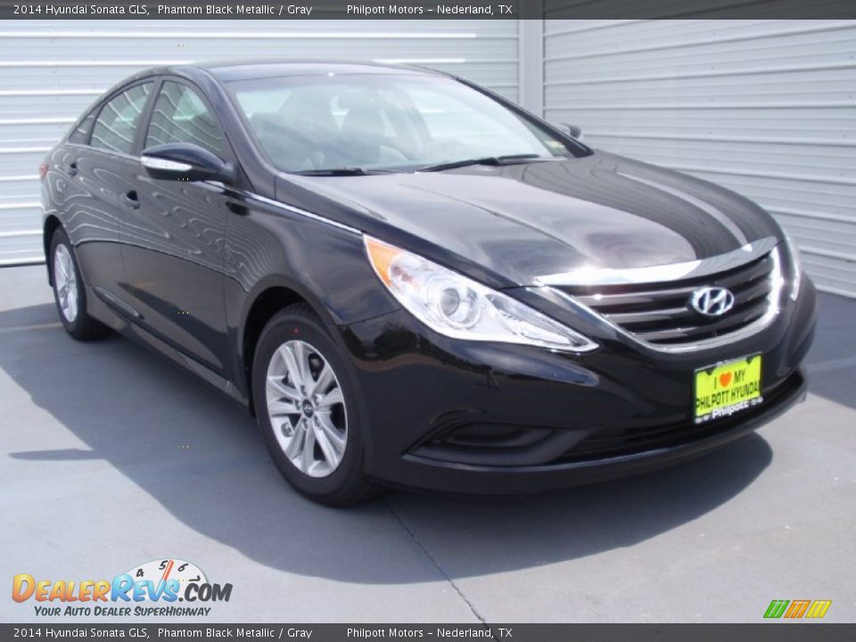 2014 Hyundai Sonata GLS Phantom Black Metallic / Gray Photo #2