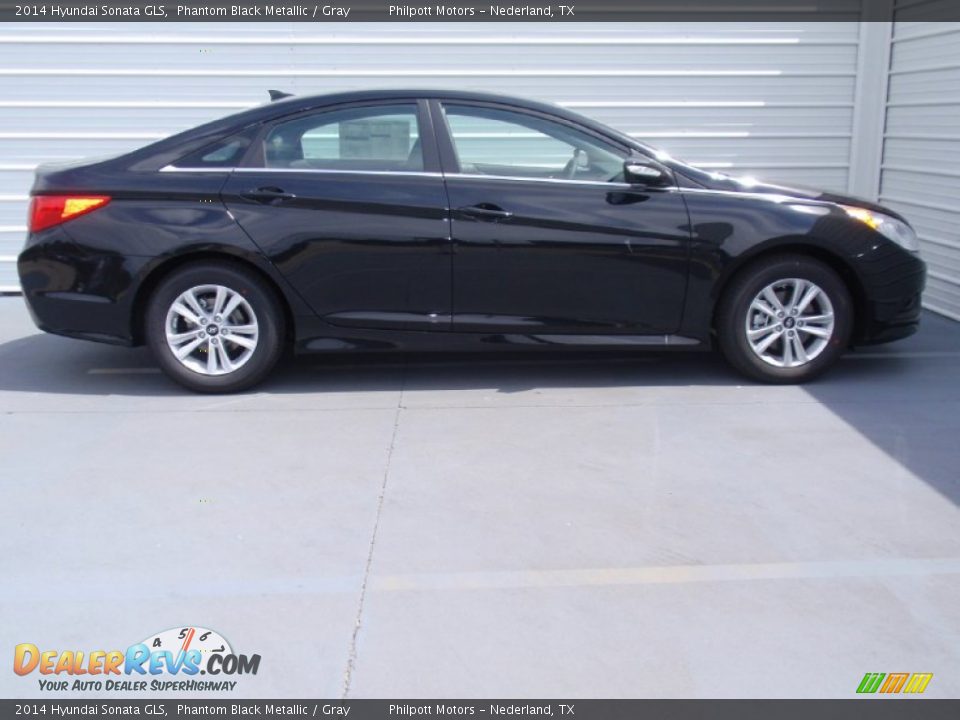 2014 Hyundai Sonata GLS Phantom Black Metallic / Gray Photo #3