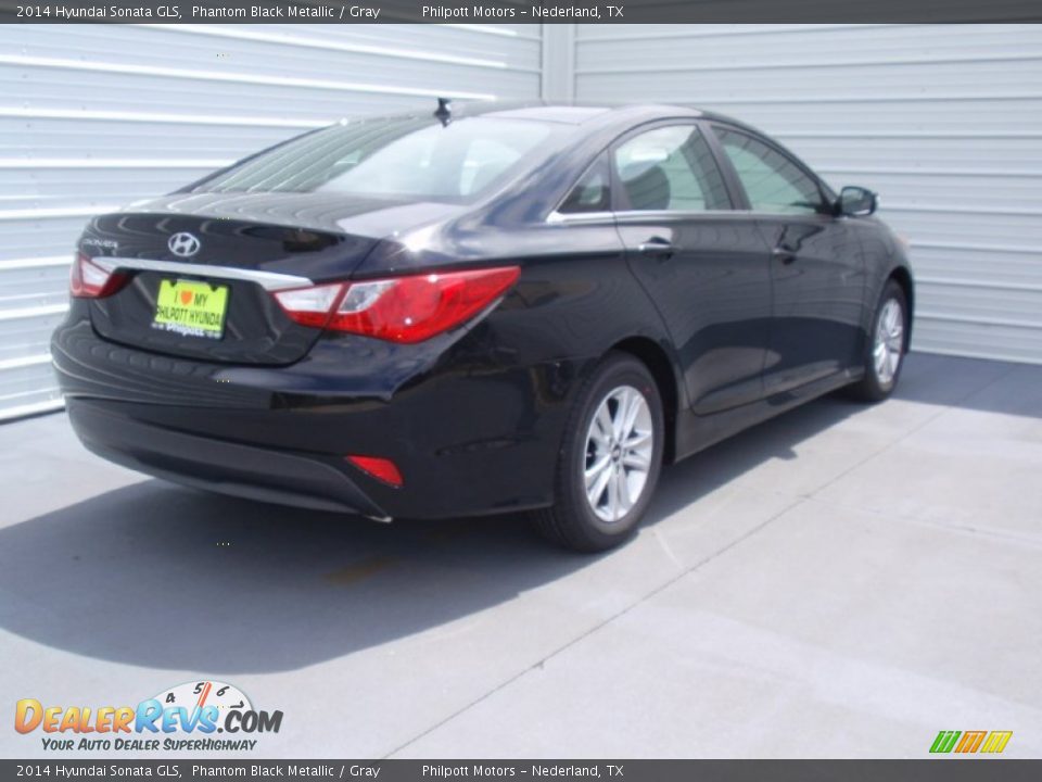 2014 Hyundai Sonata GLS Phantom Black Metallic / Gray Photo #4