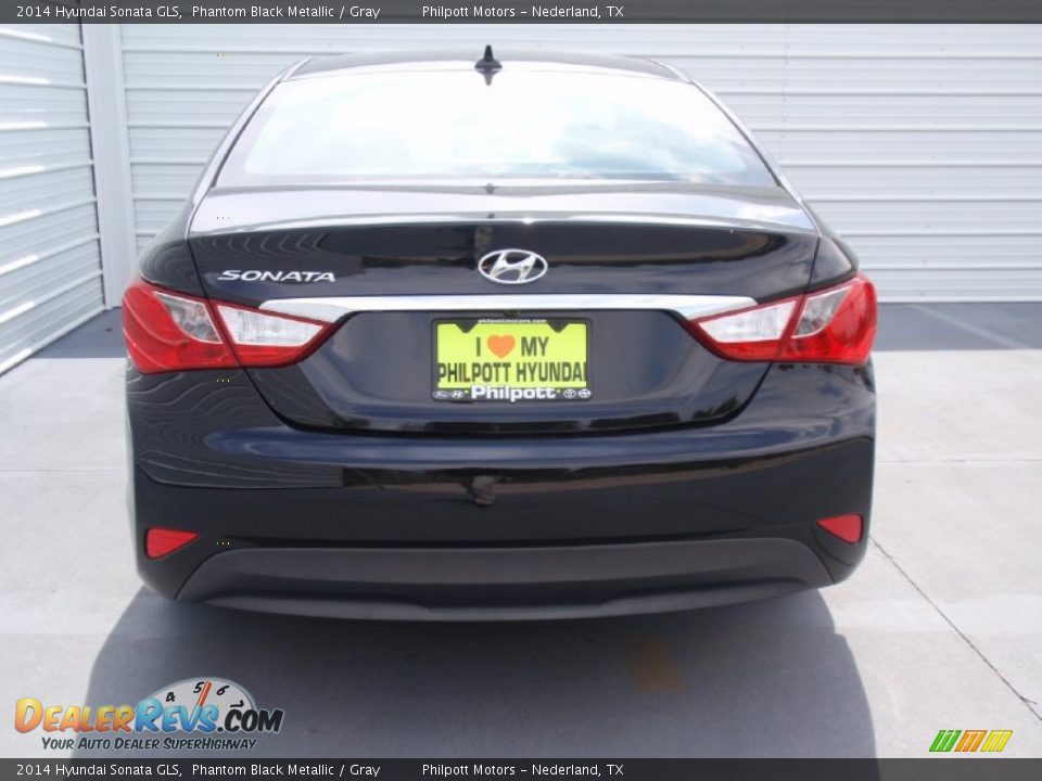 2014 Hyundai Sonata GLS Phantom Black Metallic / Gray Photo #5