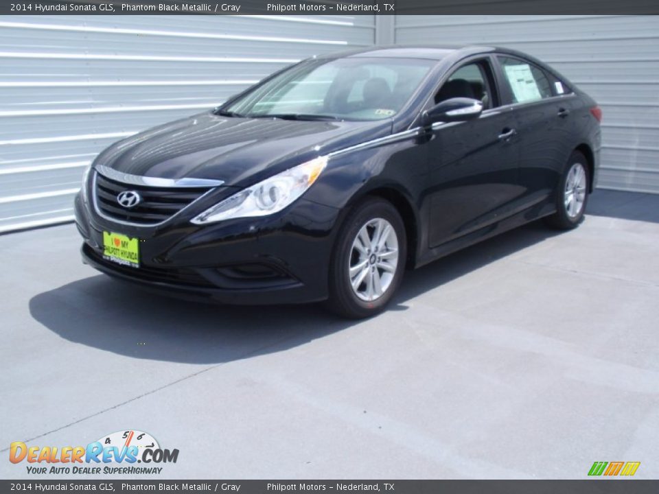2014 Hyundai Sonata GLS Phantom Black Metallic / Gray Photo #7
