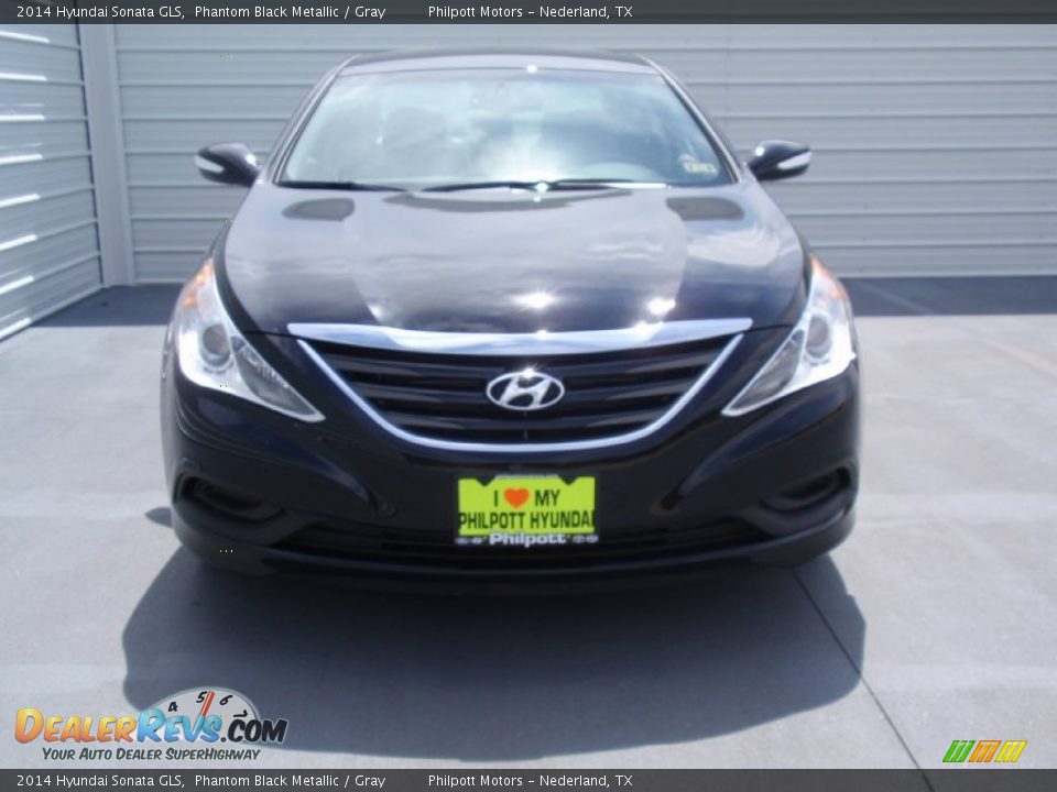 2014 Hyundai Sonata GLS Phantom Black Metallic / Gray Photo #8