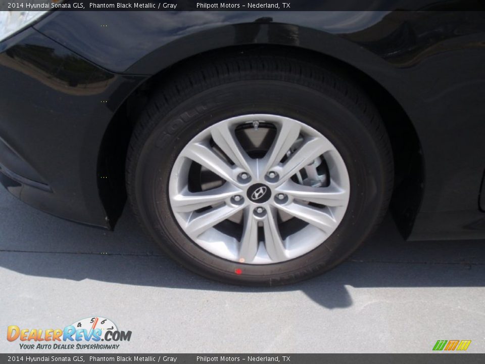 2014 Hyundai Sonata GLS Phantom Black Metallic / Gray Photo #11