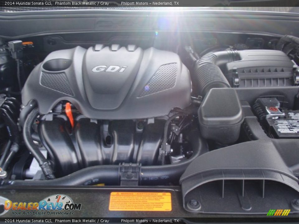 2014 Hyundai Sonata GLS Phantom Black Metallic / Gray Photo #14