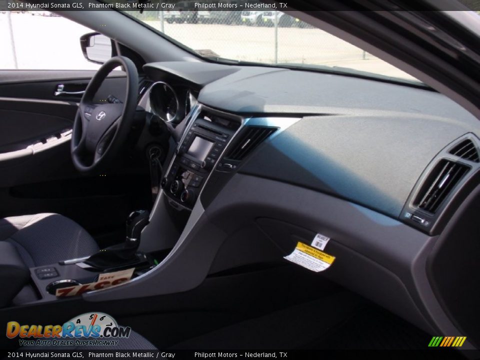 2014 Hyundai Sonata GLS Phantom Black Metallic / Gray Photo #16