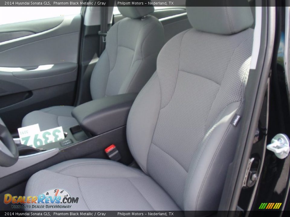 2014 Hyundai Sonata GLS Phantom Black Metallic / Gray Photo #24