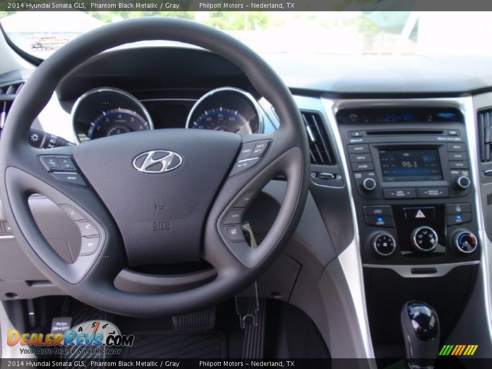 2014 Hyundai Sonata GLS Phantom Black Metallic / Gray Photo #26