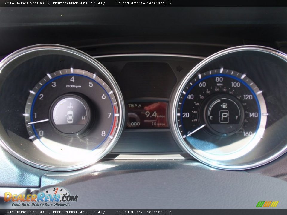2014 Hyundai Sonata GLS Phantom Black Metallic / Gray Photo #30