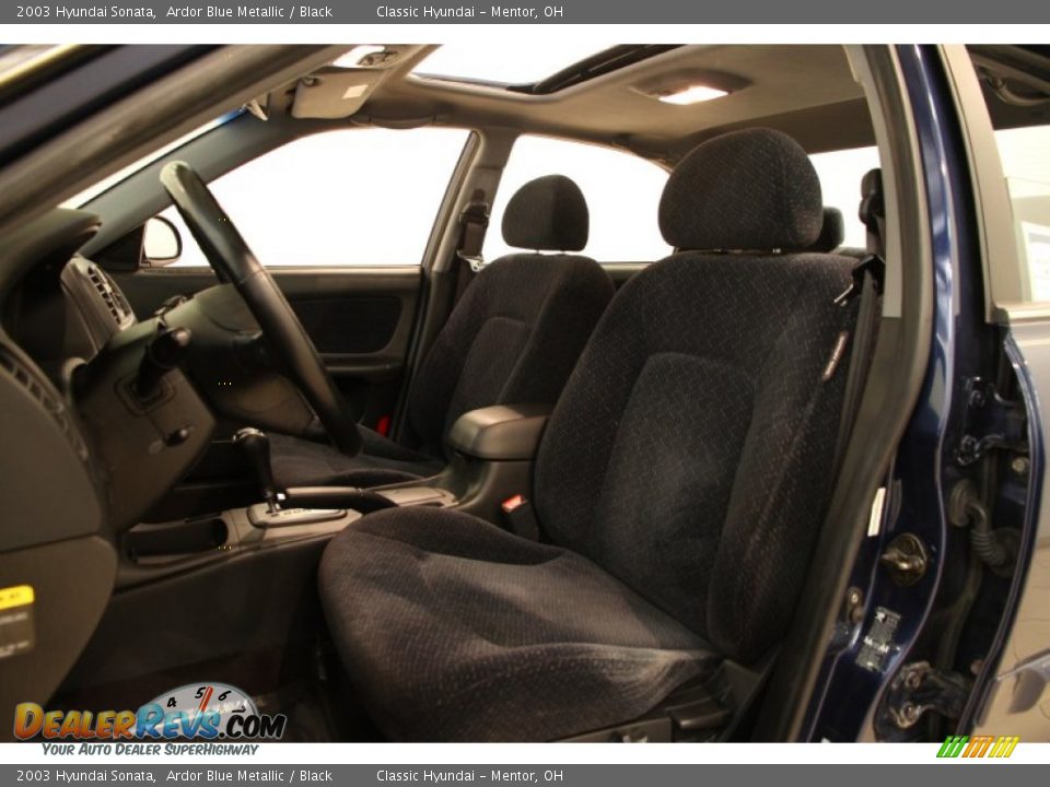 2003 Hyundai Sonata Ardor Blue Metallic / Black Photo #5
