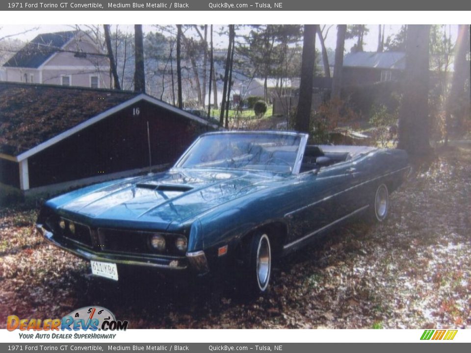 Front 3/4 View of 1971 Ford Torino GT Convertible Photo #2
