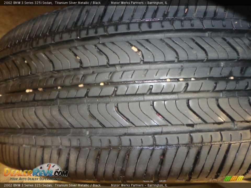 2002 BMW 3 Series 325i Sedan Titanium Silver Metallic / Black Photo #6