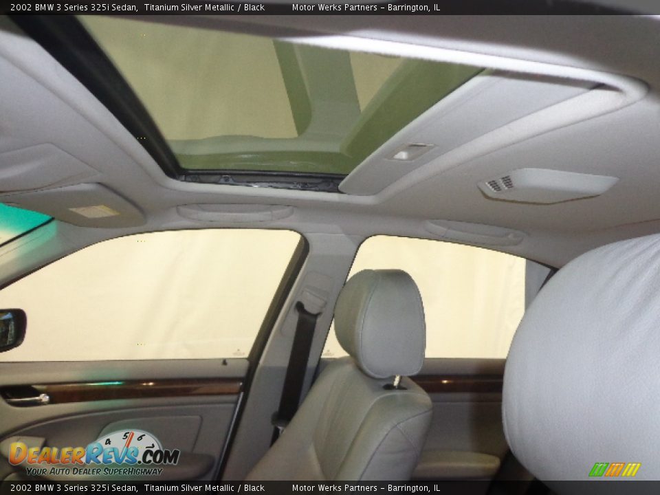 2002 BMW 3 Series 325i Sedan Titanium Silver Metallic / Black Photo #25