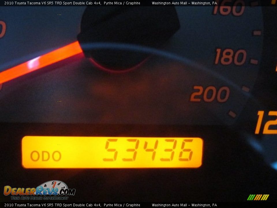 2010 Toyota Tacoma V6 SR5 TRD Sport Double Cab 4x4 Pyrite Mica / Graphite Photo #20