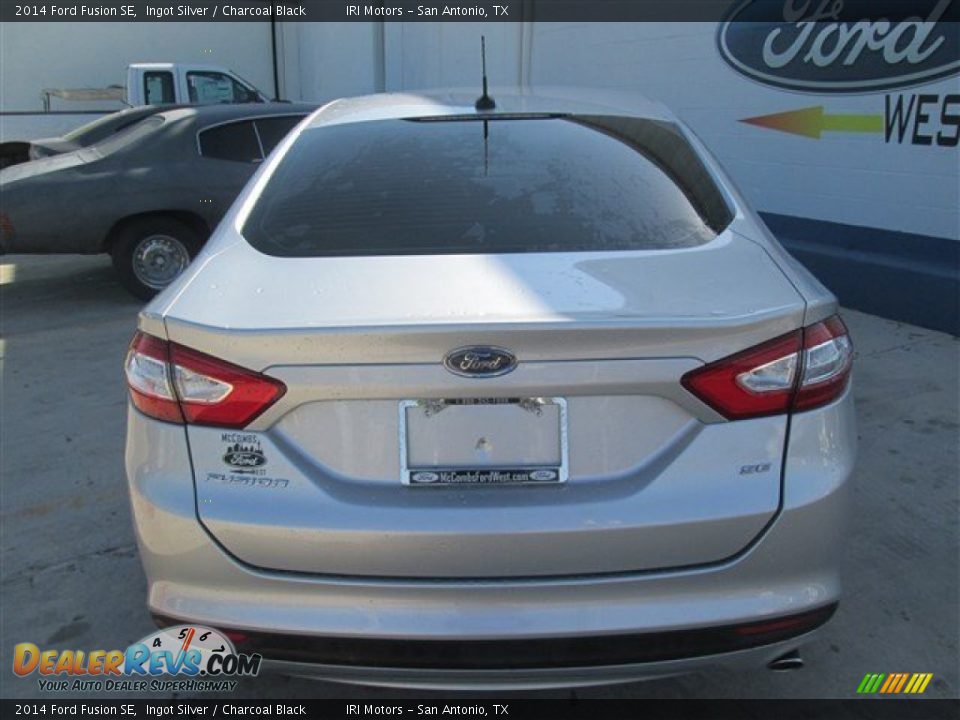 2014 Ford Fusion SE Ingot Silver / Charcoal Black Photo #4