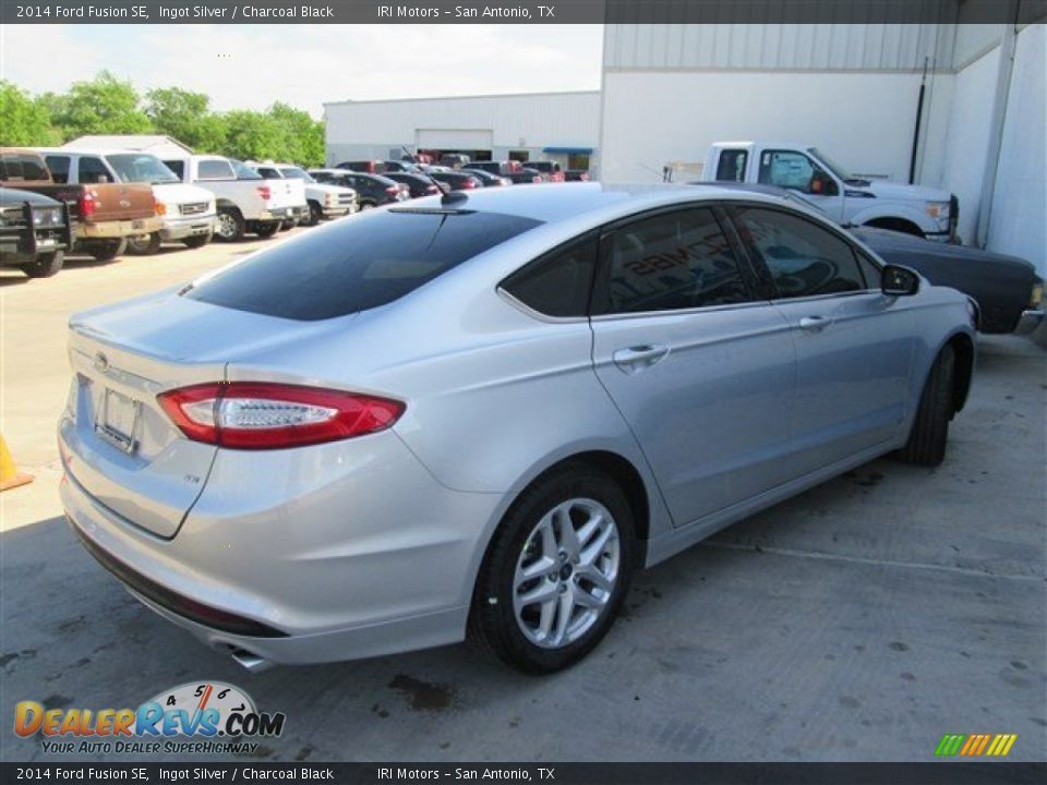 2014 Ford Fusion SE Ingot Silver / Charcoal Black Photo #5