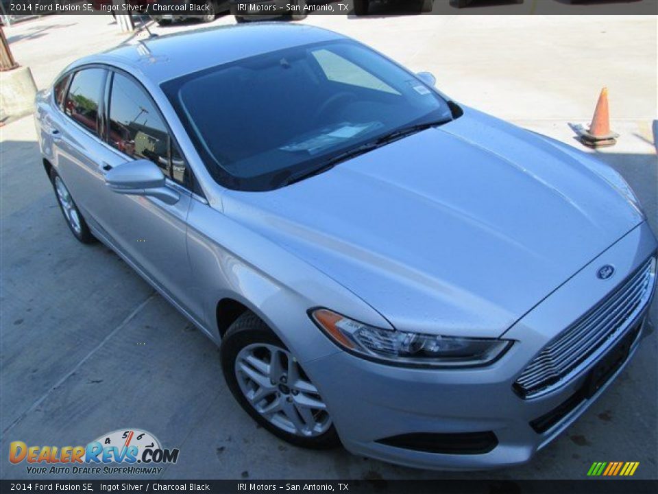 2014 Ford Fusion SE Ingot Silver / Charcoal Black Photo #6