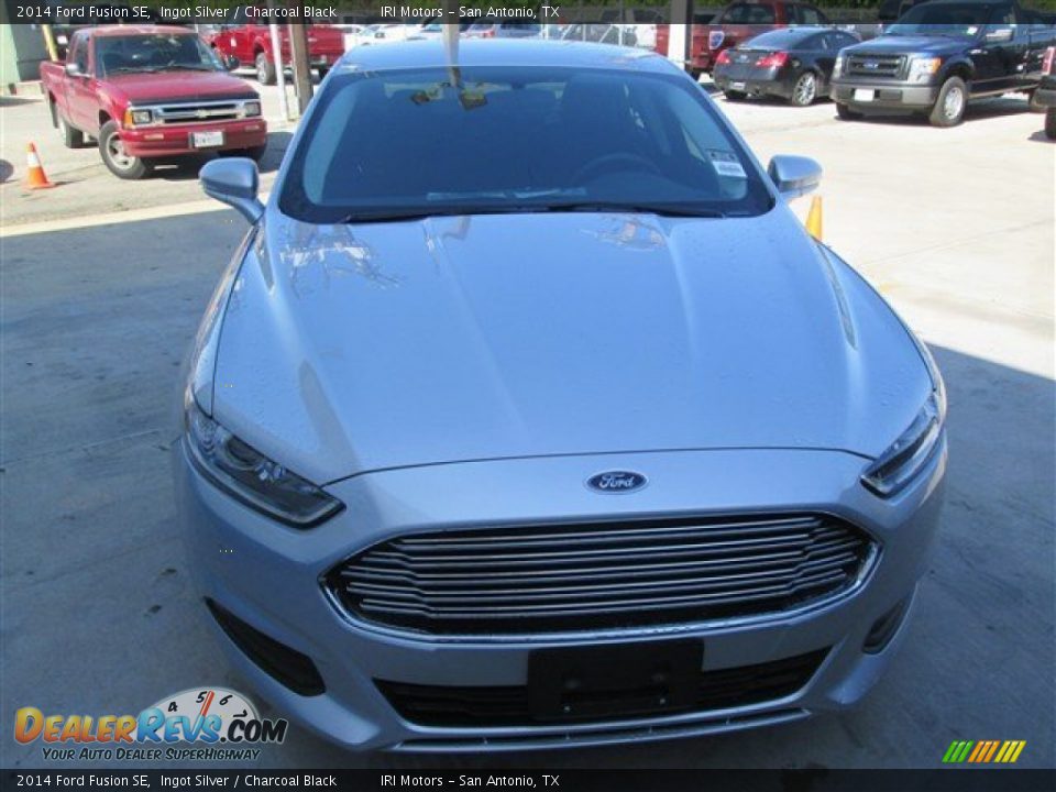 2014 Ford Fusion SE Ingot Silver / Charcoal Black Photo #7