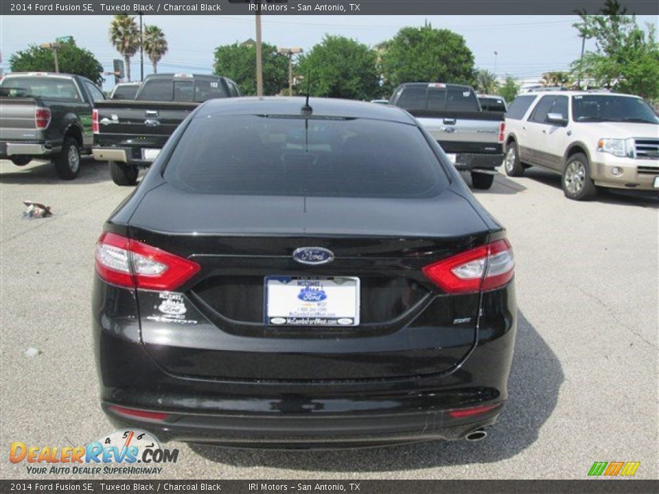 2014 Ford Fusion SE Tuxedo Black / Charcoal Black Photo #5