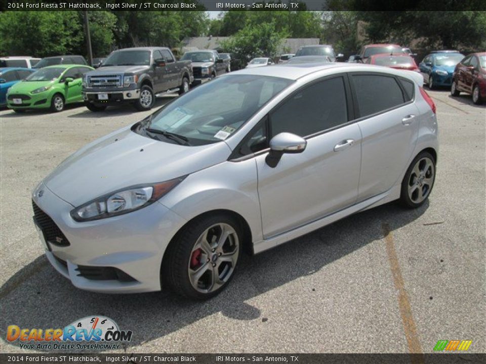 2014 Ford Fiesta ST Hatchback Ingot Silver / ST Charcoal Black Photo #1