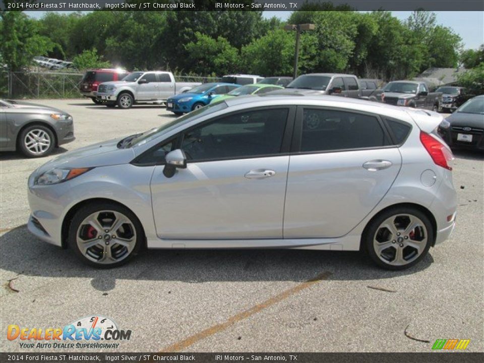 2014 Ford Fiesta ST Hatchback Ingot Silver / ST Charcoal Black Photo #2