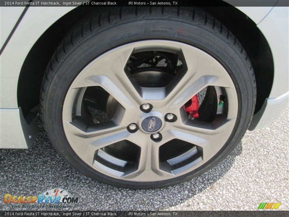 2014 Ford Fiesta ST Hatchback Ingot Silver / ST Charcoal Black Photo #3