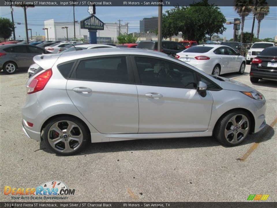 2014 Ford Fiesta ST Hatchback Ingot Silver / ST Charcoal Black Photo #6