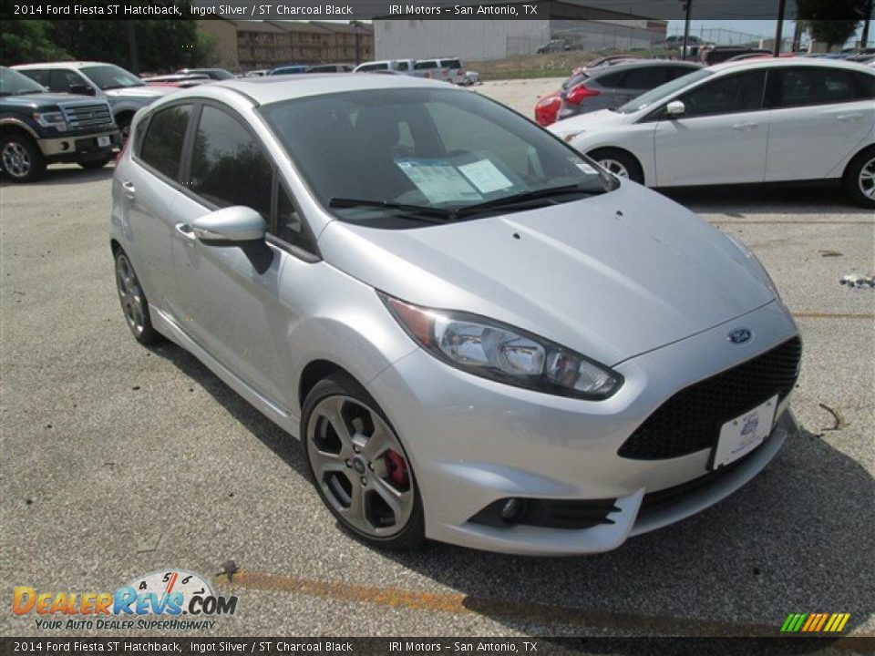 2014 Ford Fiesta ST Hatchback Ingot Silver / ST Charcoal Black Photo #7