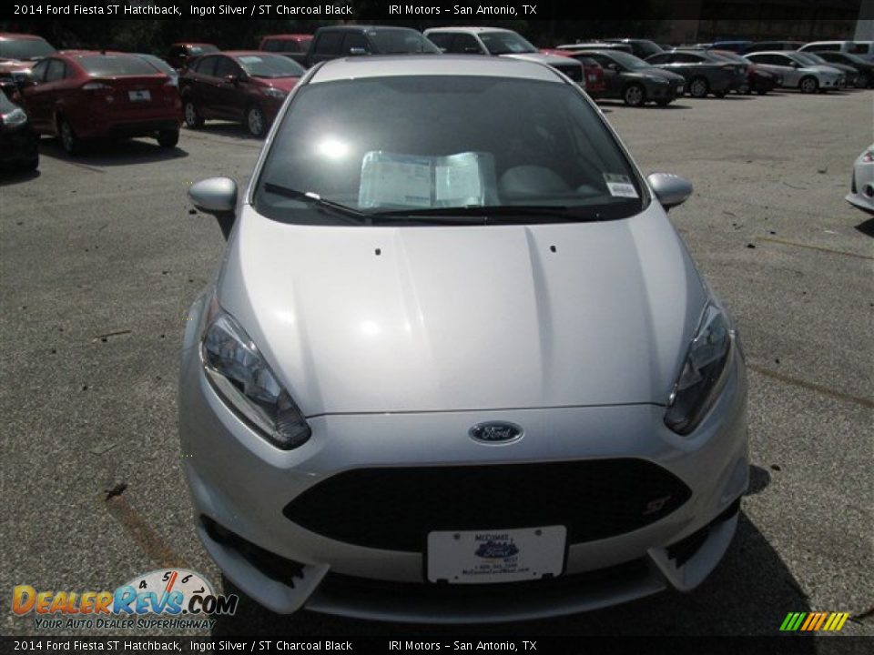 2014 Ford Fiesta ST Hatchback Ingot Silver / ST Charcoal Black Photo #8
