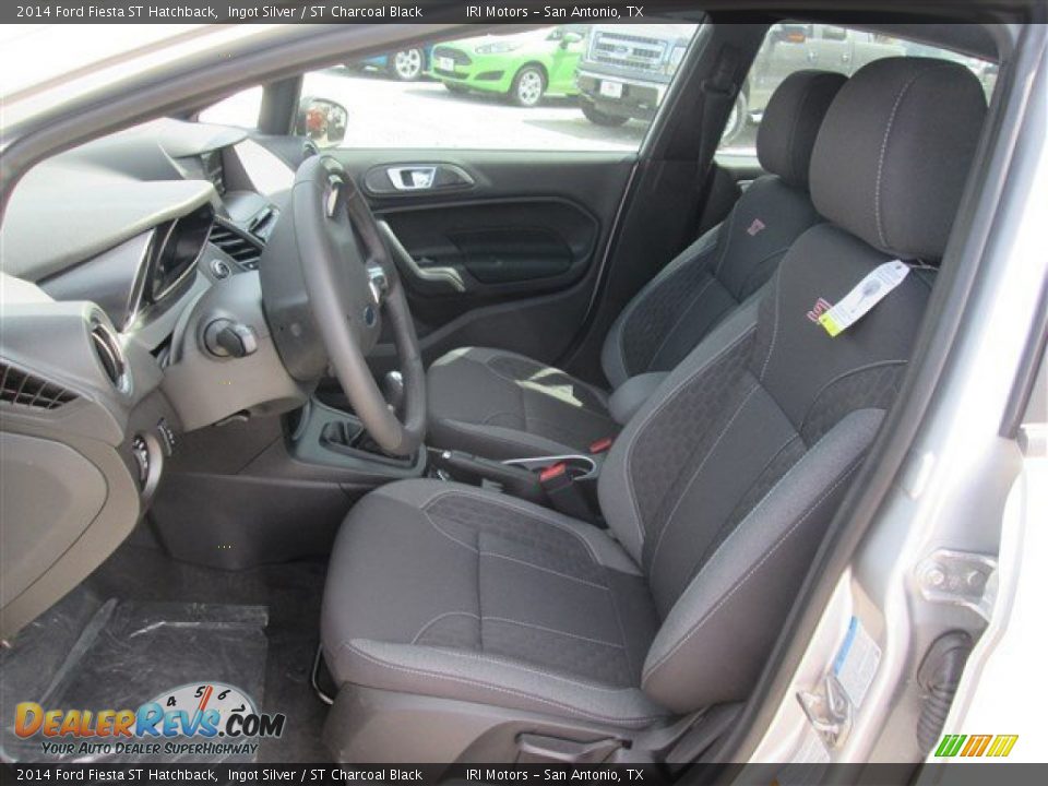 2014 Ford Fiesta ST Hatchback Ingot Silver / ST Charcoal Black Photo #9