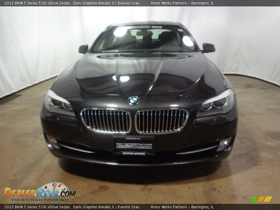 2013 BMW 5 Series 528i xDrive Sedan Dark Graphite Metallic II / Everest Gray Photo #2