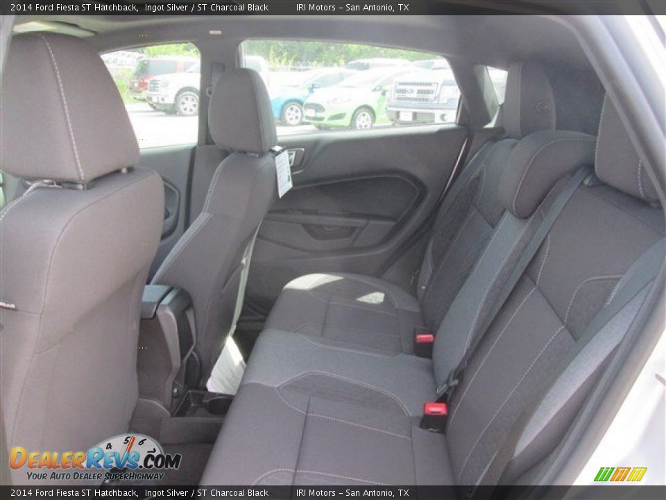 2014 Ford Fiesta ST Hatchback Ingot Silver / ST Charcoal Black Photo #12