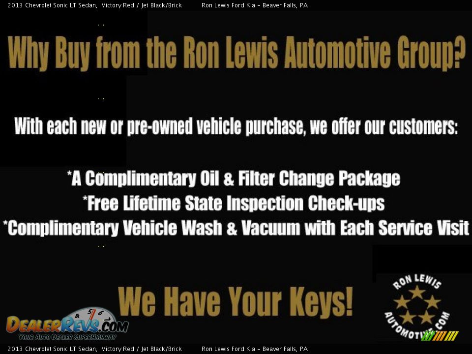 Dealer Info of 2013 Chevrolet Sonic LT Sedan Photo #21