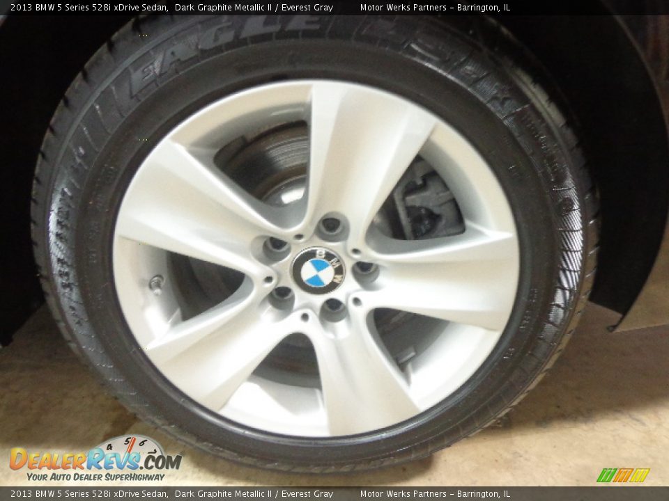 2013 BMW 5 Series 528i xDrive Sedan Dark Graphite Metallic II / Everest Gray Photo #14