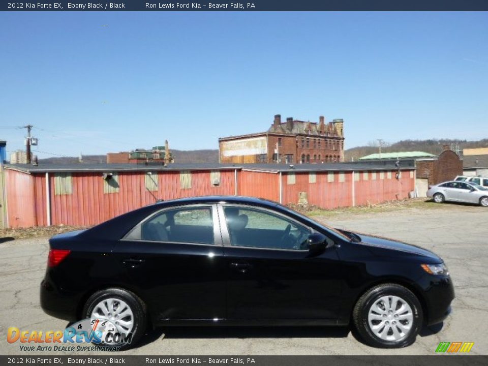 2012 Kia Forte EX Ebony Black / Black Photo #1