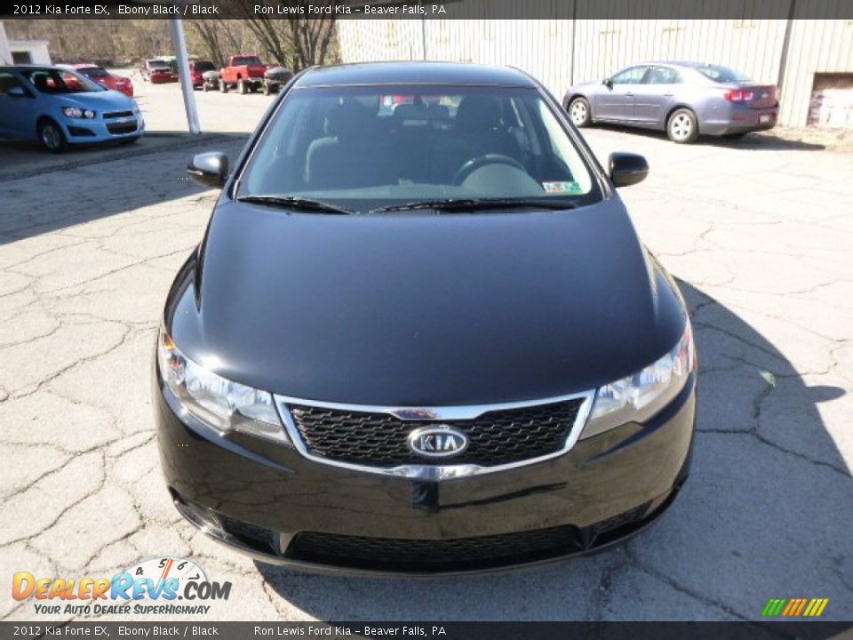 2012 Kia Forte EX Ebony Black / Black Photo #3