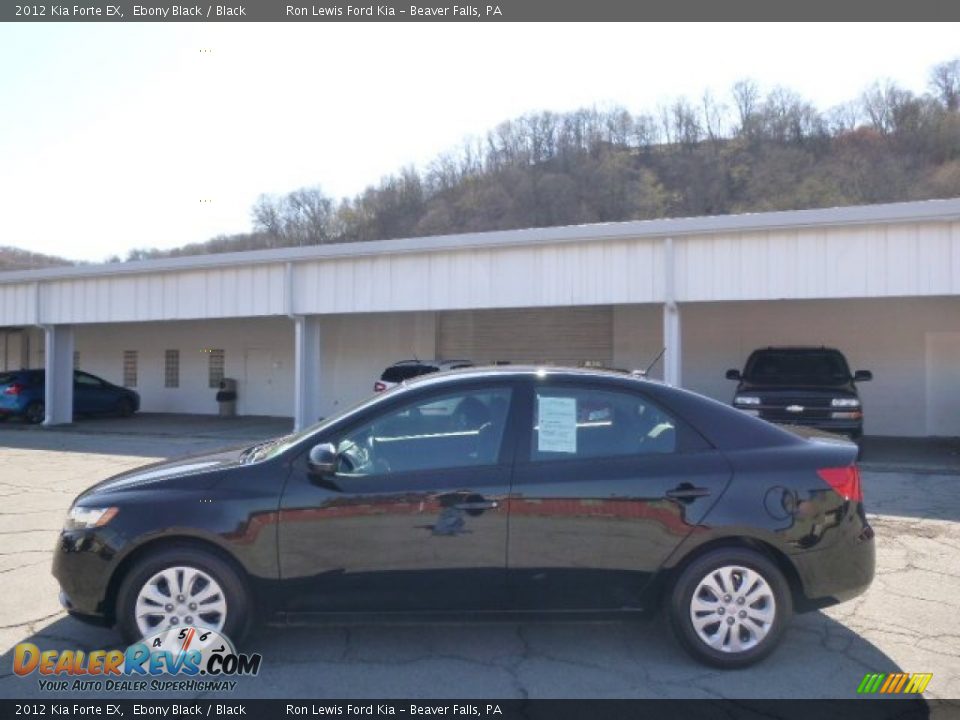 2012 Kia Forte EX Ebony Black / Black Photo #5