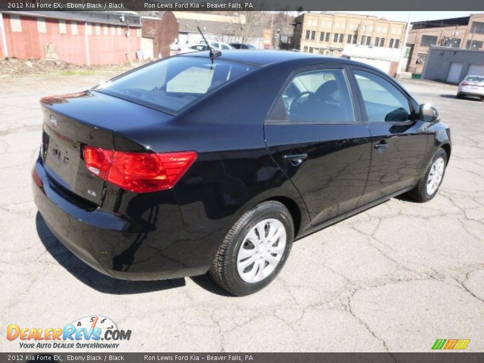 2012 Kia Forte EX Ebony Black / Black Photo #8