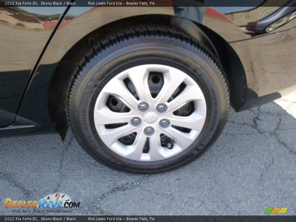 2012 Kia Forte EX Ebony Black / Black Photo #9
