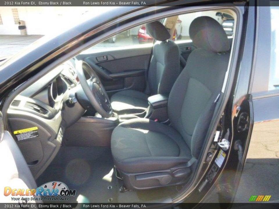 2012 Kia Forte EX Ebony Black / Black Photo #10