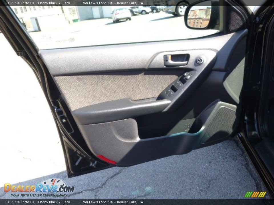 2012 Kia Forte EX Ebony Black / Black Photo #11